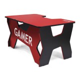 Generic Comfort Generic Confort Gamer2NR 200kg, fekete szegély, piros gamer asztal