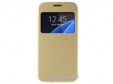 Gigapack műanyag tok (szálcsiszolt minta) Samsung Galaxy S7 (SM-G930) készülékhez, arany