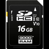 GOODRAM Memóriakártya SDHC 16GB CL10 UHS-I U1 (S1A0-0160R12) - Memóriakártya