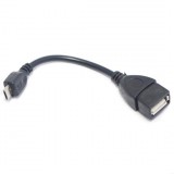 GSMOK Kábel MICRO USB OTG Fekete 13cm