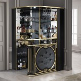 H2O H2 Aurora Day bársarok műbőr betéttel - fekete-arany