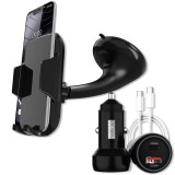 Hadron autós mobiltelefon tartó 4"-7"-os készülékekhez (MOBUSB60W_01) (MOBUSB60W_01)