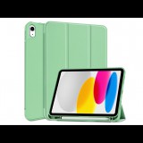 Haffner Apple iPad 10.9 (2022) tablet tok (Smart Case) on/off funkcióval, Apple Pencil tartóval - matcha green (ECO csomagolás) (FN0460) - Tablet tok