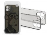Haffner Apple iPhone 11 szilikon hátlap - Gray Monkey - átlátszó
