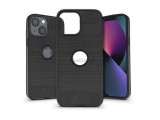 Haffner Apple iPhone 13 Mini szilikon hátlap - Carbon Logo - fekete