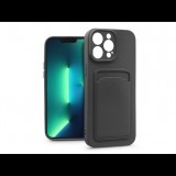 Haffner Apple iPhone 13 Pro szilikon hátlap kártyatartóval - Card Case - fekete (PT-6743)