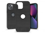Haffner Apple iPhone 13 szilikon hátlap - Carbon Logo - fekete