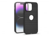 Haffner Apple iPhone 14 Pro Max szilikon hátlap - Carbon Logo - fekete