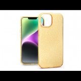Haffner Apple iPhone 14 szilikon hátlap - Glitter - arany (TF-0215)