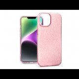 Haffner Apple iPhone 14 szilikon hátlap - Glitter - pink (TF-0216)