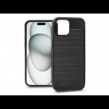Haffner Apple iPhone 15 Plus szilikon hátlap - Carbon - fekete (PT-6858)