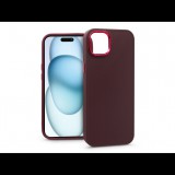 Haffner Apple iPhone 15 Plus szilikon hátlap - Frame - bíbor (PT-6815)