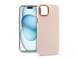 Haffner Apple iPhone 15 Plus szilikon hátlap - Frame - rózsaszín