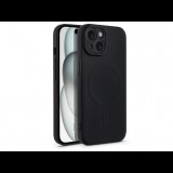 Haffner Apple iPhone 15 Plus szilikon hátlap - Silicone Mag Cover - fekete (HF228889)