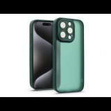 Haffner Apple iPhone 15 Pro hátlap kameravédő peremmel, lencsevédő üveggel - Variete - sötétzöld (HF239595)