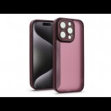 Haffner Apple iPhone 15 Pro Max hátlap kameravédő peremmel, lencsevédő üveggel - Variete- bíbor (HF241437)