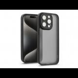 Haffner Apple iPhone 15 Pro Max hátlap kameravédő peremmel, lencsevédő üveggel - Variete- fekete (HF241079)
