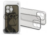 Haffner Apple iPhone 15 Pro Max szilikon hátlap - Gray Monkey - átlátszó