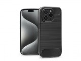 Haffner Apple iPhone 15 Pro szilikon hátlap - Carbon - fekete
