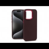 Haffner Apple iPhone 15 Pro szilikon hátlap - Frame - bíbor (PT-6820)