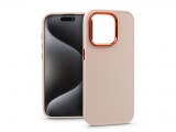 Haffner Apple iPhone 15 Pro szilikon hátlap - Frame - rózsaszín