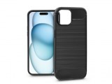Haffner Apple iPhone 15 szilikon hátlap - Carbon - fekete