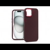Haffner Apple iPhone 15 szilikon hátlap - Frame - bíbor (PT-6812)
