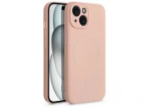 Haffner Apple iPhone 15 szilikon hátlap - Silicone Mag Cover - rózsaszín