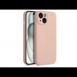 Haffner Apple iPhone 15 szilikon hátlap - Silicone Mag Cover - rózsaszín (HF229091)