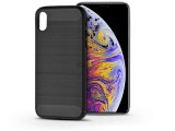 Haffner Apple iPhone XS Max szilikon hátlap - Carbon - fekete