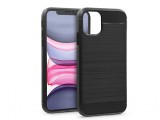 Haffner Carbon szilikon tok - Apple iPhone 11 - fekete