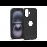 Haffner Carbon szilikon tok - Apple iPhone 16 - fekete (HF304293)