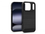 Haffner Carbon szilikon tok - Apple iPhone 17 Pro - fekete