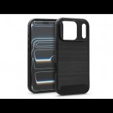 Haffner Carbon szilikon tok - Apple iPhone 17 Pro Max - fekete (HF554181)