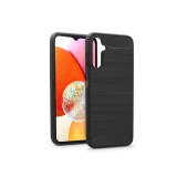 Haffner Carbon szilikon tok - Samsung A145 Galaxy A14 4G/5G - fekete