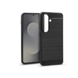 Haffner Carbon szilikon tok - Samsung SM-S947 Galaxy S26+ - fekete