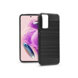 Haffner Carbon szilikon tok - Xiaomi Redmi Note 12S - fekete