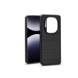 Haffner Carbon szilikon tok - Xiaomi Redmi Note 14 Pro 5G/Note 14 Pro+ 5G - fekete