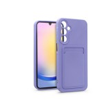 Haffner Card Case kártyatartós szilikon tok - Samsung SM-A256 Galaxy A25 5G - lila