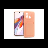 Haffner Card Case kártyatartós szilikon tok (Xiaomi Redmi 12C, pink)