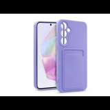 Haffner Card Case Samsung SM-A356 Galaxy A35 5G szilikon tok kártyatartóval lila (HF271649) (HF271649)