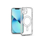 Haffner Clear Mag Cover kameravédős szilikon tok - Apple iPhone 13 - átlátszó