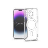Haffner Clear Mag Cover kameravédős szilikon tok - Apple iPhone 14 Pro Max - átlátszó