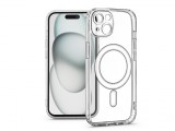 Haffner Clear Mag Cover kameravédős szilikon tok - Apple iPhone 15 - átlátszó