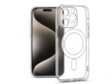 Haffner Clear Mag Cover kameravédős szilikon tok - Apple iPhone 15 Pro Max - átlátszó