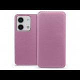 Haffner Dual Pocket Flip bőrtok - Xiaomi Redmi Note 13 5G - rózsaszín (HF277658)