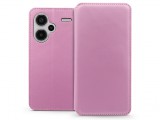 Haffner Dual Pocket Flip bőrtok - Xiaomi Redmi Note 13 Pro+ - rózsaszín
