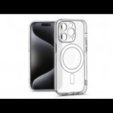 Haffner Frost Mag Cover kameravédős szilikon tok - Apple iPhone 15 Pro - átlátszó (HF277184)