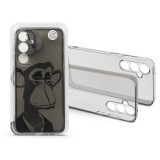 Haffner Gray Monkey szilikon tok - Samsung SM-S926 Galaxy S24+ - átlátszó