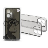 Haffner Gray Monkey szilikon tok - Xiaomi Redmi Note 12 Pro+ 5G - átlátszó
